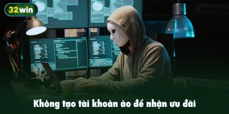 Không tạo tài khoản ảo để nhận ưu đãi